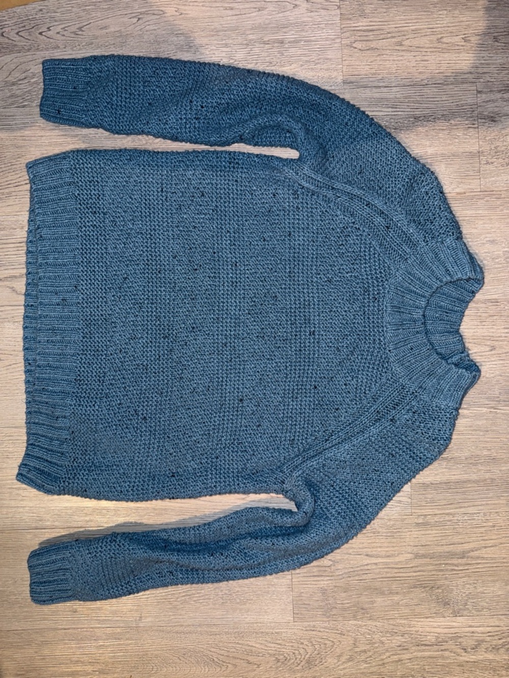 Prana Chunky Knit Pullover in Slate Blue